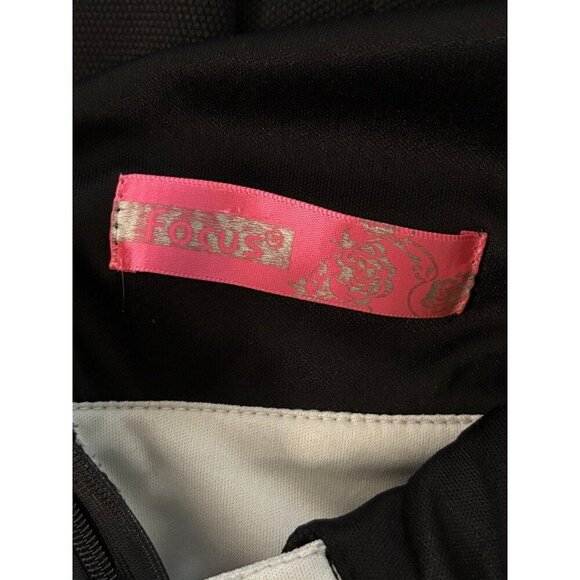 Focus Black/White Mini Dress w Padded Cutouts Small - Picture 5 of 5